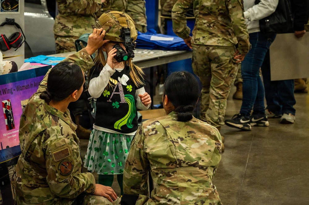 Members from the 103d Airlift Wing help inspire the next generation of aviators