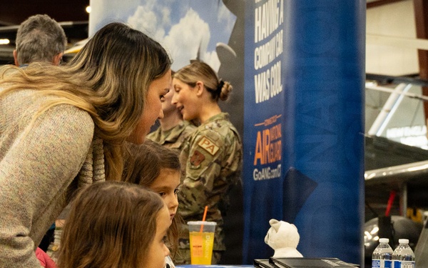 Members from the 103d Airlift Wing help inspire the next generation of aviators