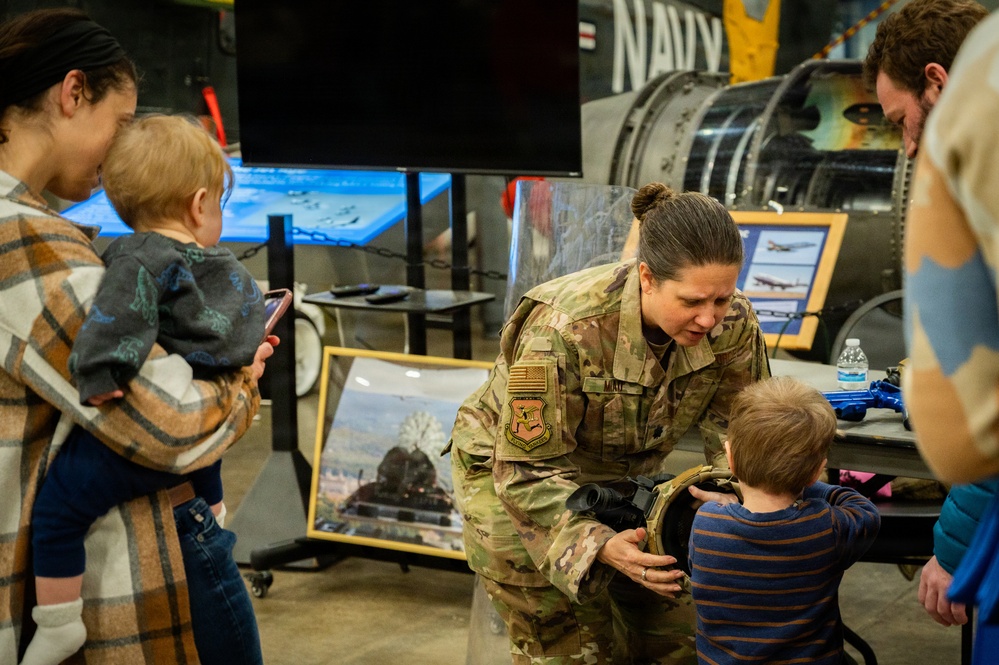 Members from the 103d Airlift Wing help inspire the next generation of aviators