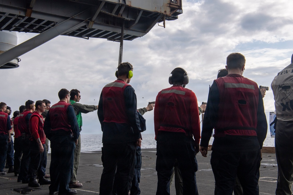 Nimits Conducts Small Arms Live-Fire Exercise