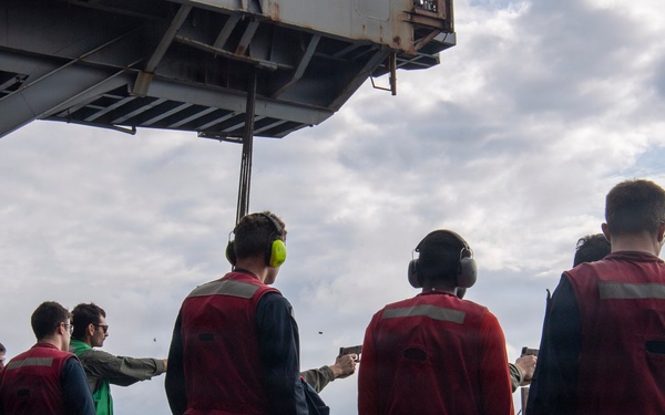 Nimits Conducts Small Arms Live-Fire Exercise