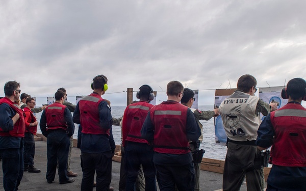 Nimitz Conducts Small Arms Live-Fire