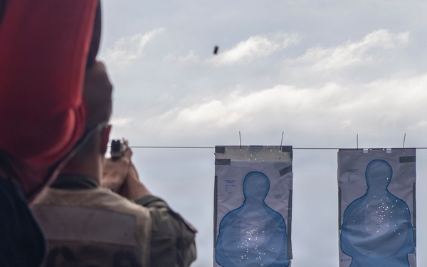 Nimitz Conducts Small Arms Live-Fire