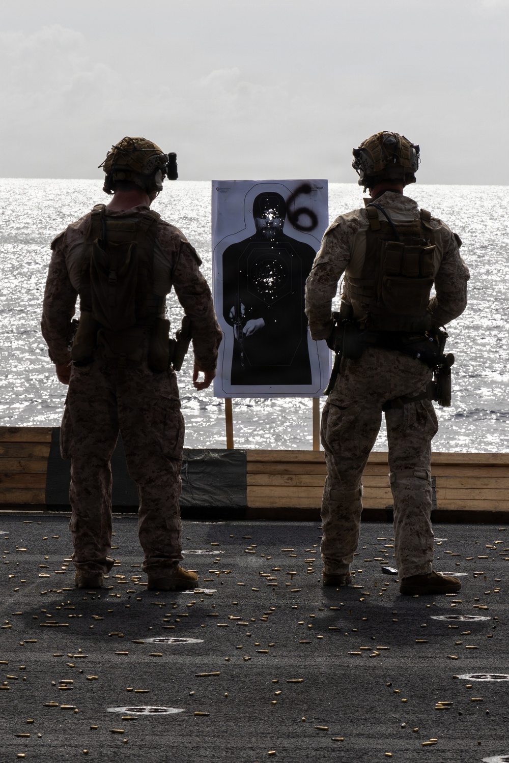 22nd MEU (SOC) | MSPF &amp; BLT 3/6 Conducts a Live-Fire Range Aboard USS Iwo Jima