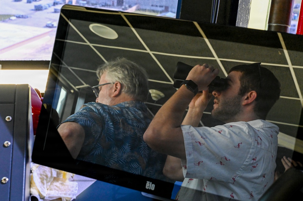 Mississippi College tours Andersen AFB