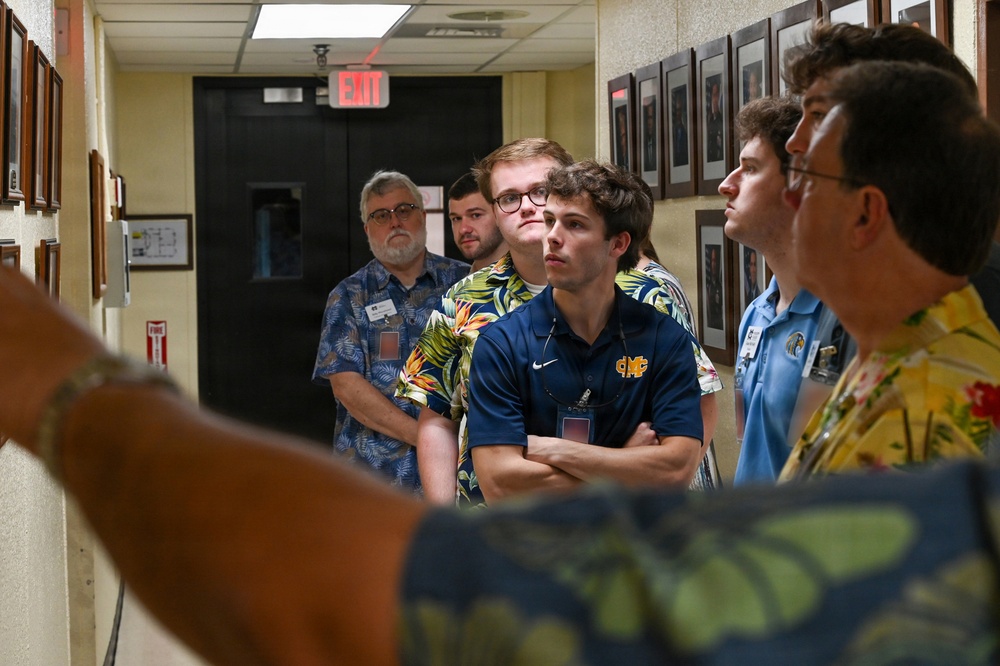 Mississippi College tours Andersen AFB