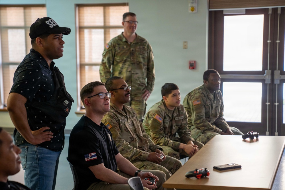 1SIG BDE Signal Month: 1st Signal Brigade Soldiers compete in Video Game Tournament.