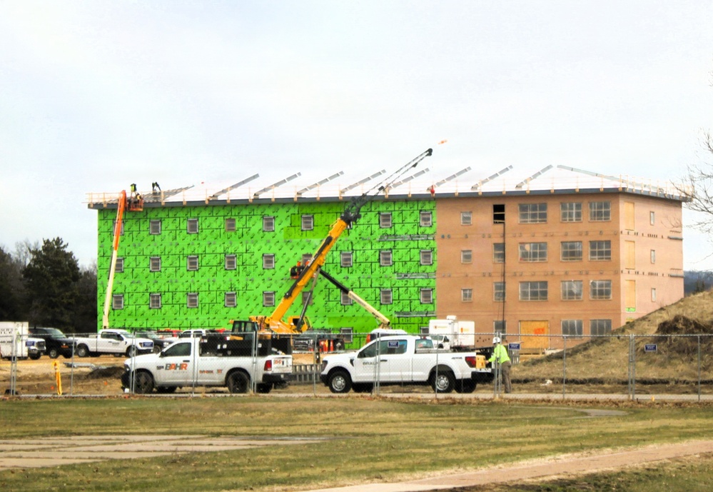 March 2026 construction operations of $55.75 million Collective Training Officers Quarters Project at Fort McCoy
