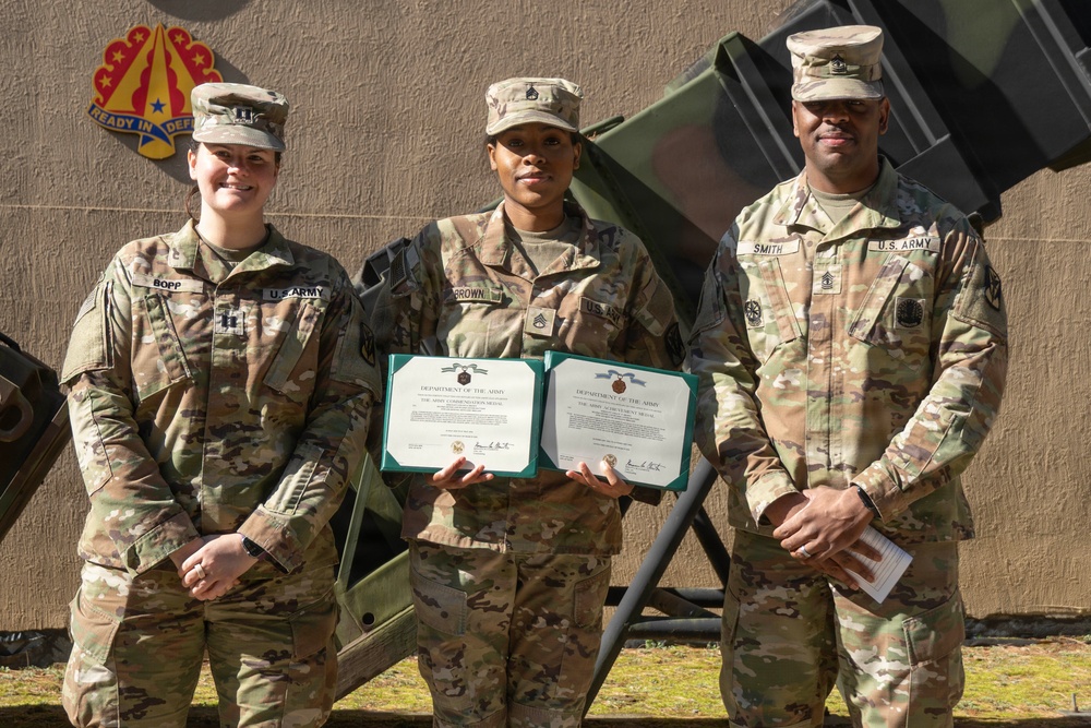 Legal Soldiers from 35th Air Defense Artillery Brigade Promoted During Ceremony