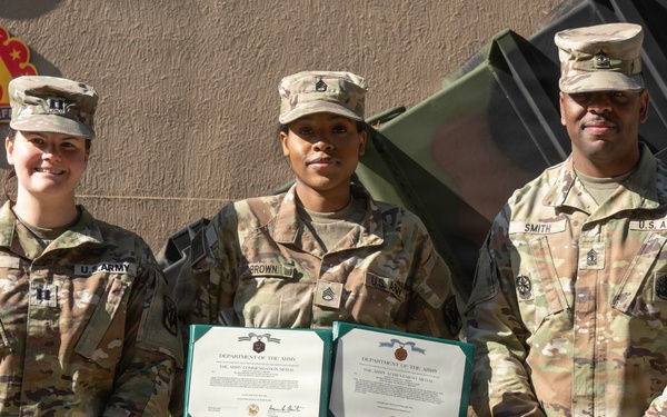 Legal Soldiers from 35th Air Defense Artillery Brigade Promoted During Ceremony