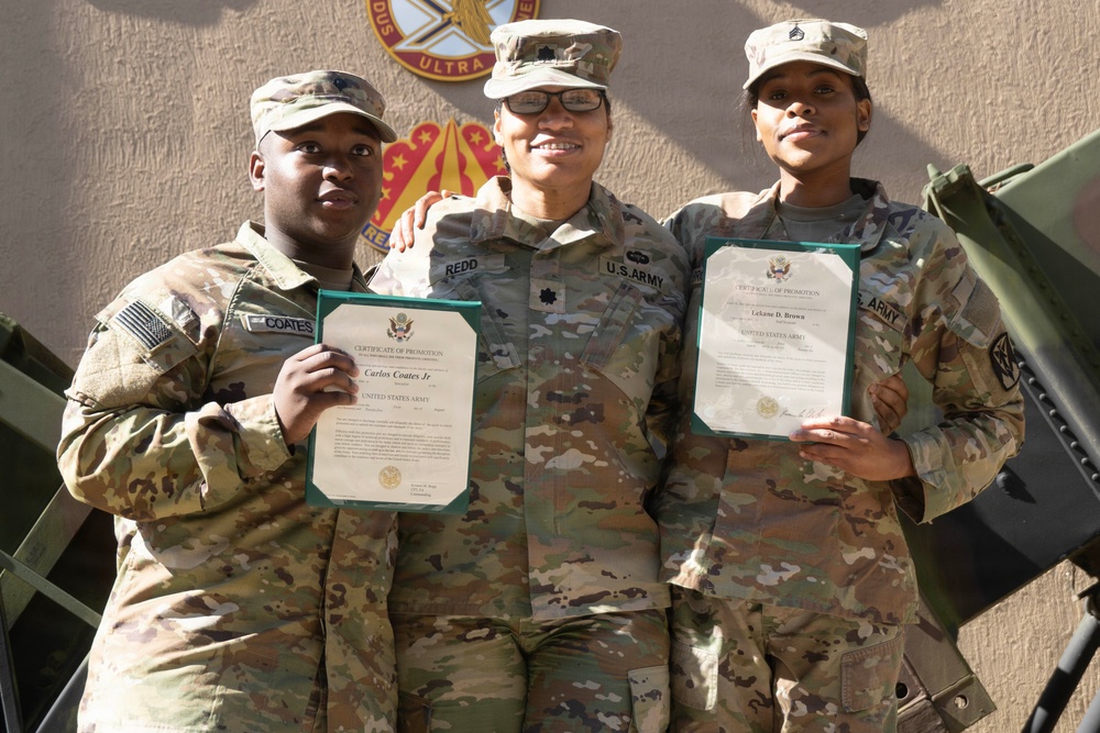 Legal Soldiers from 35th Air Defense Artillery Brigade Promoted During Ceremony