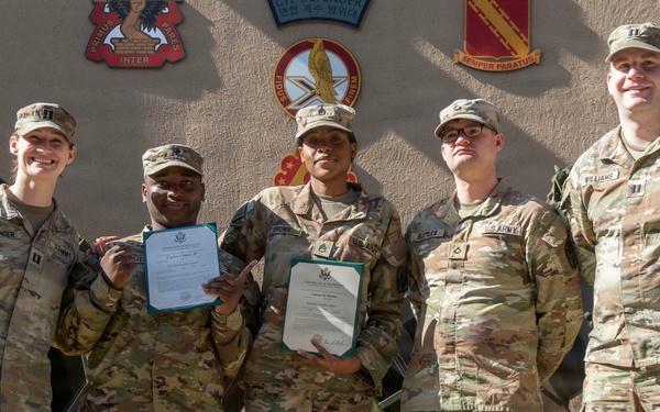 Legal Soldiers from 35th Air Defense Artillery Brigade Promoted During Ceremony