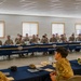 The Korean Service Corps Battalion's leadership, including the command group, staff, and company commanders, conducted a Senior Leader’s Engagement to review the last nine months' accomplishments and set future priorities at Camp Humphreys on Mar. 25.
