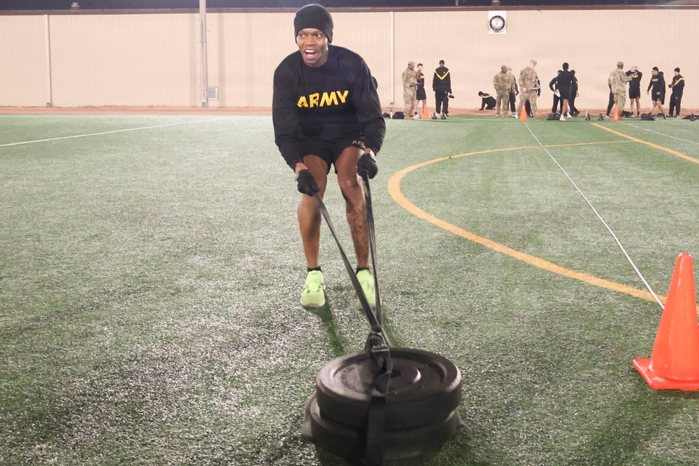 35th Air Defense Artillery Brigade Conducts Army Fitness Test for Best Squad Competition