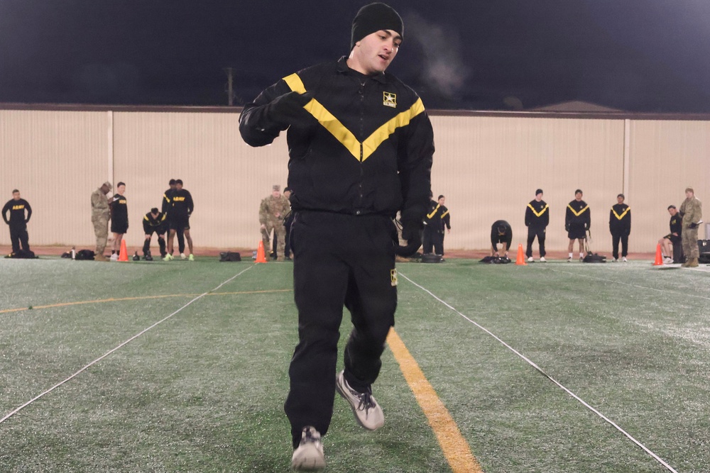 35th Air Defense Artillery Brigade Conducts Army Fitness Test for Best Squad Competition