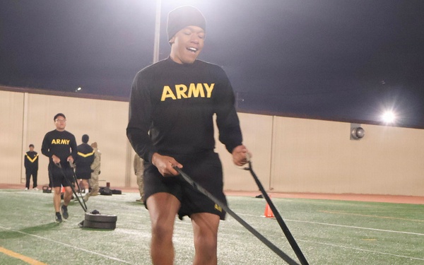 35th Air Defense Artillery Brigade Conducts Army Fitness Test for Best Squad Competition