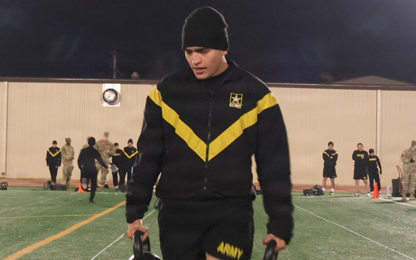 35th Air Defense Artillery Brigade Conducts Army Fitness Test for Best Squad Competition