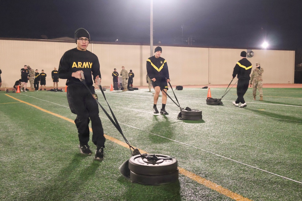 35th Air Defense Artillery Brigade Conducts Army Fitness Test for Best Squad Competition