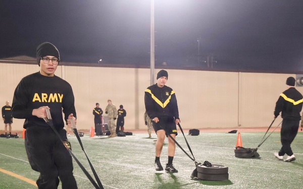 35th Air Defense Artillery Brigade Conducts Army Fitness Test for Best Squad Competition