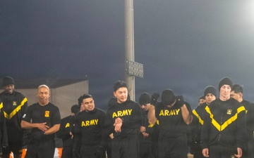 35th Air Defense Artillery Brigade Conducts Army Fitness Test for Best Squad Competition