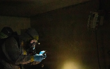 U.S. Marines Conduct CBRNE Training Inside an Underground Facility