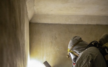 U.S. Marines Conduct CBRNE Training Inside an Underground Facility