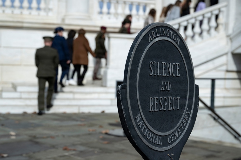 Students From the United States Senate Youth Program Visit Arlington National Cemetery