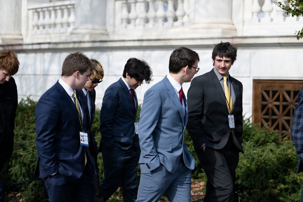 Students From the United States Senate Youth Program Visit Arlington National Cemetery