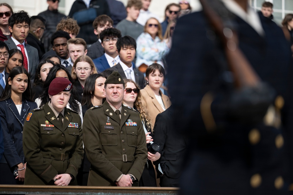Students From the United States Senate Youth Program Visit Arlington National Cemetery