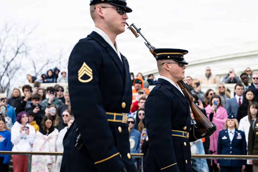 Students From the United States Senate Youth Program Visit Arlington National Cemetery