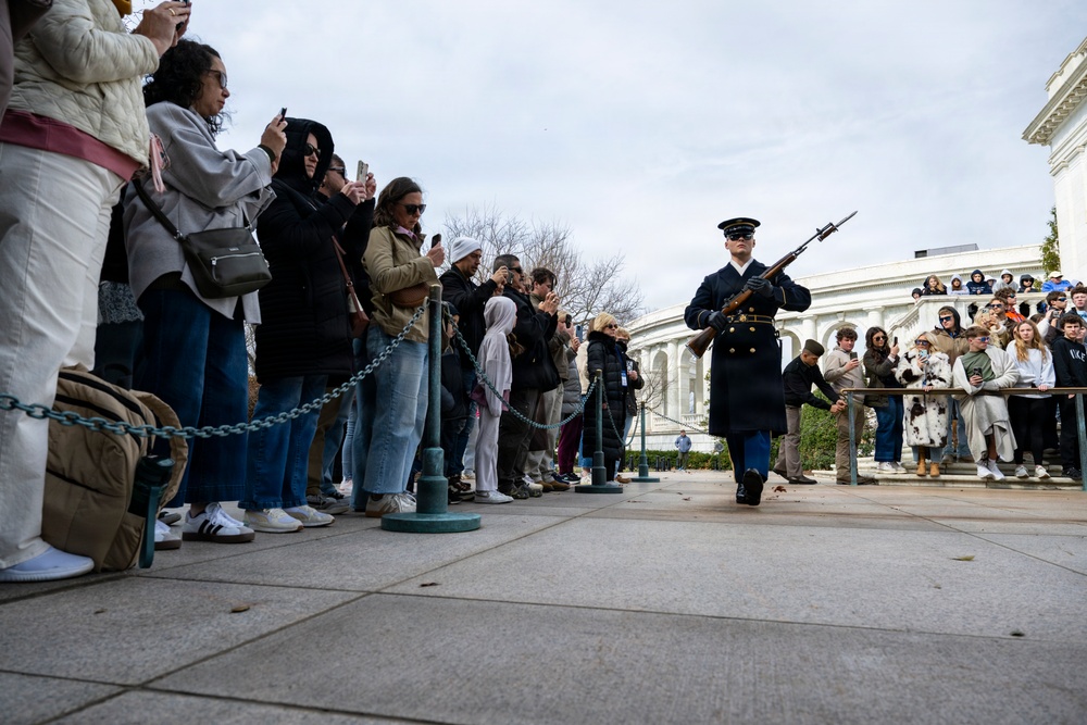 Students From the United States Senate Youth Program Visit Arlington National Cemetery