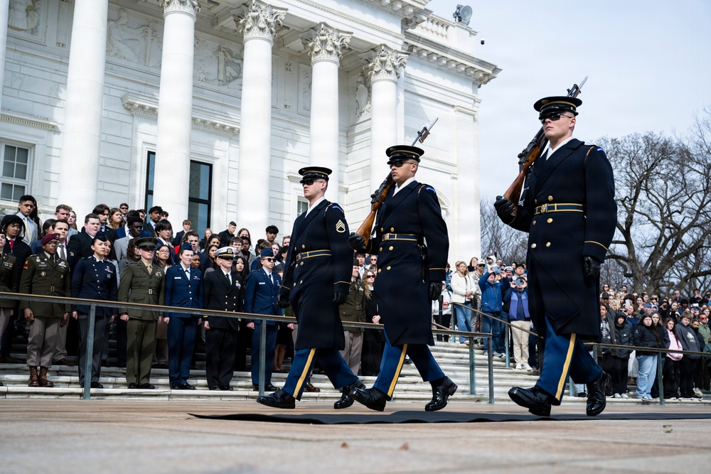 Students From the United States Senate Youth Program Visit Arlington National Cemetery