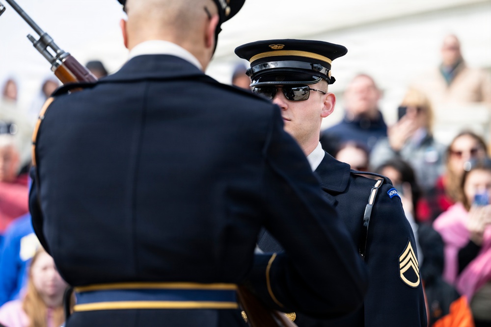 Students From the United States Senate Youth Program Visit Arlington National Cemetery