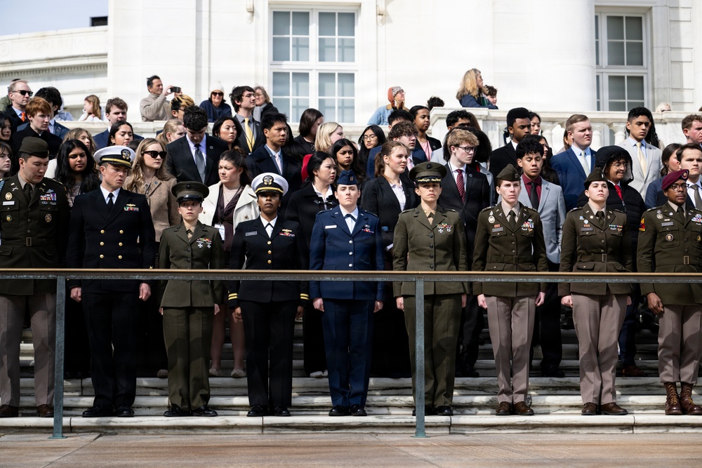 Students From the United States Senate Youth Program Visit Arlington National Cemetery
