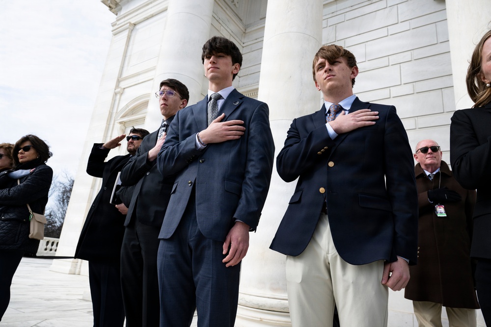 Students From the United States Senate Youth Program Visit Arlington National Cemetery