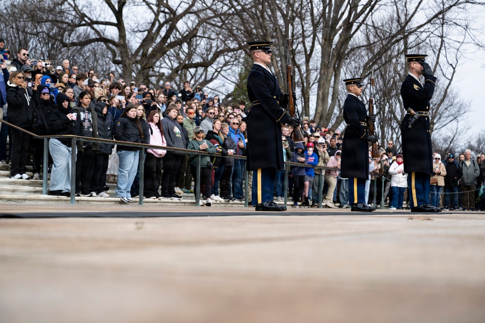 Students From the United States Senate Youth Program Visit Arlington National Cemetery