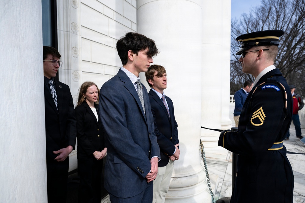 Students From the United States Senate Youth Program Visit Arlington National Cemetery