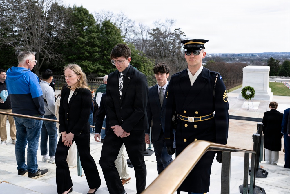Students From the United States Senate Youth Program Visit Arlington National Cemetery