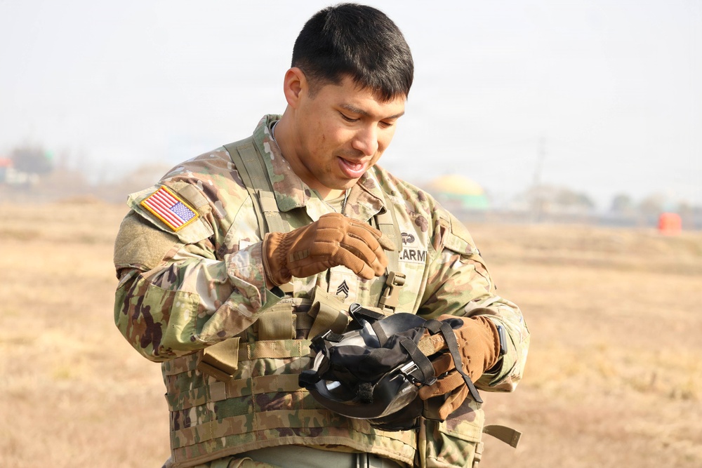 35th Air Defense Artillery Brigade Conducts STX Lane for Best Squad Competition at Osan Air Base