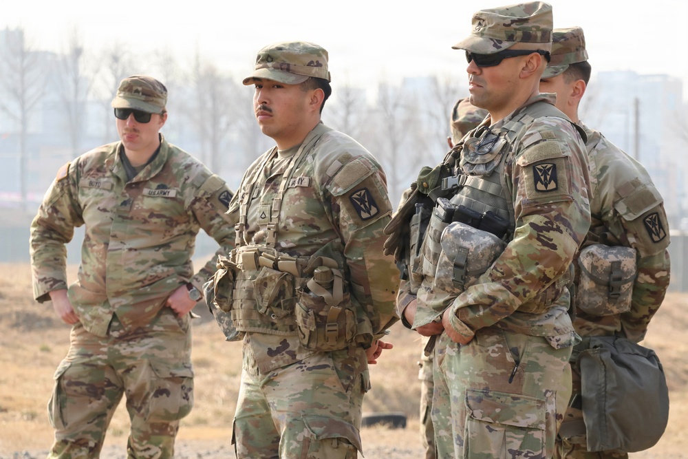 35th Air Defense Artillery Brigade Conducts STX Lane for Best Squad Competition at Osan Air Base