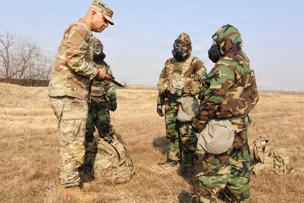 35th Air Defense Artillery Brigade Conducts STX Lane for Best Squad Competition at Osan Air Base