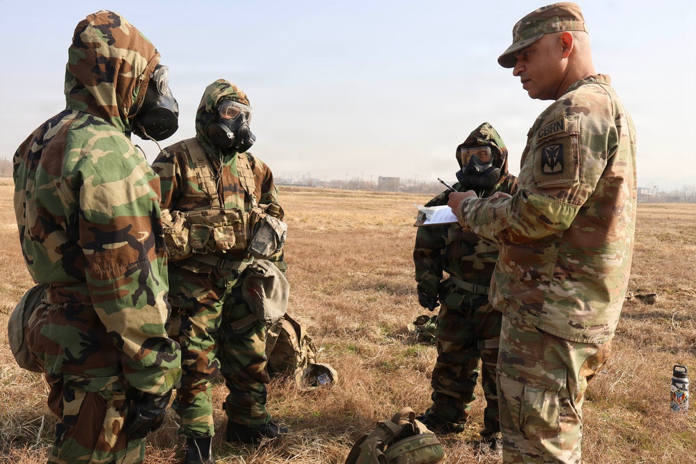 35th Air Defense Artillery Brigade Conducts STX Lane for Best Squad Competition at Osan Air Base