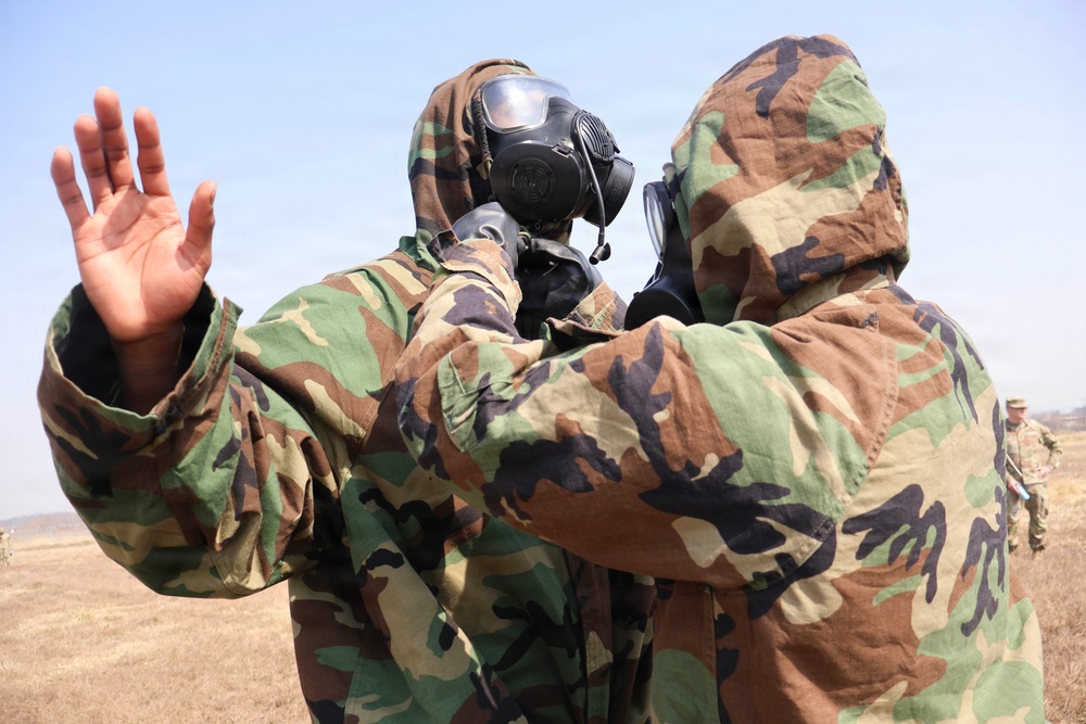 35th Air Defense Artillery Brigade Conducts STX Lane for Best Squad Competition at Osan Air Base