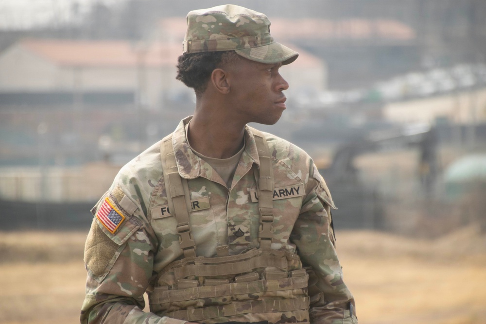 35th Air Defense Artillery Brigade Conducts STX Lane for Best Squad Competition at Osan Air Base