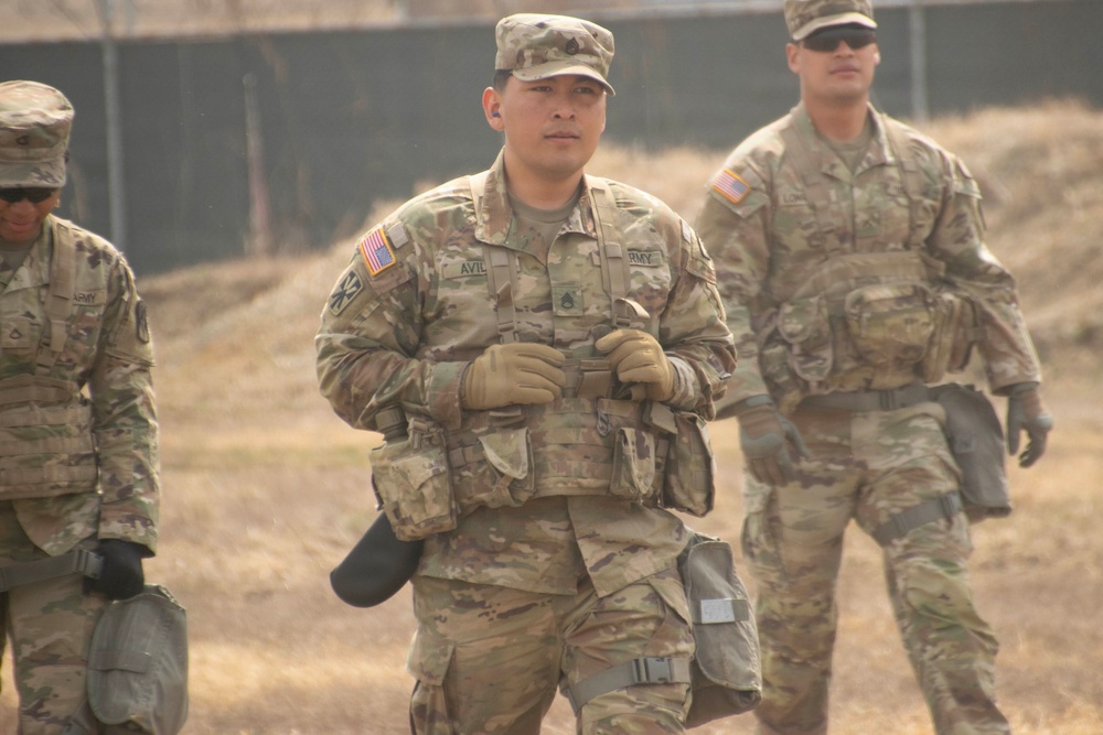 35th Air Defense Artillery Brigade Conducts STX Lane for Best Squad Competition at Osan Air Base