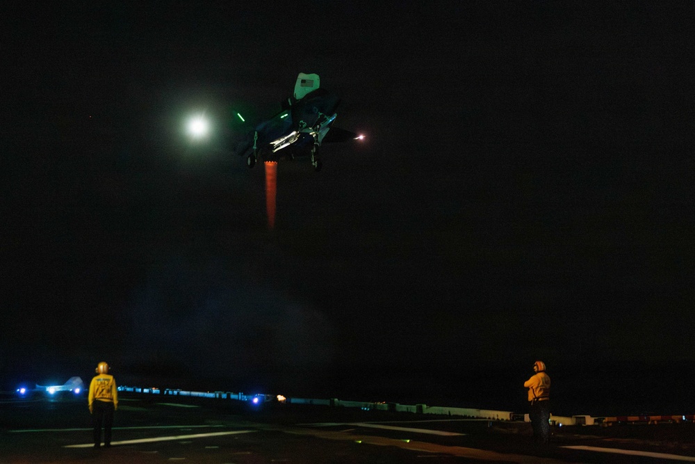 Marines conduct flight operations during Operation Epic Fury
