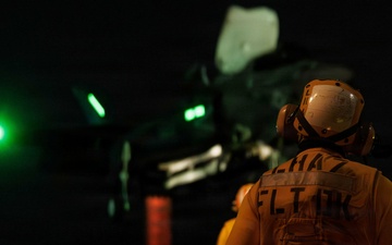 Marines conduct flight operations during Operation Epic Fury