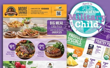 Commissary Sales Flyer for April 6 - 19 features salute to military children