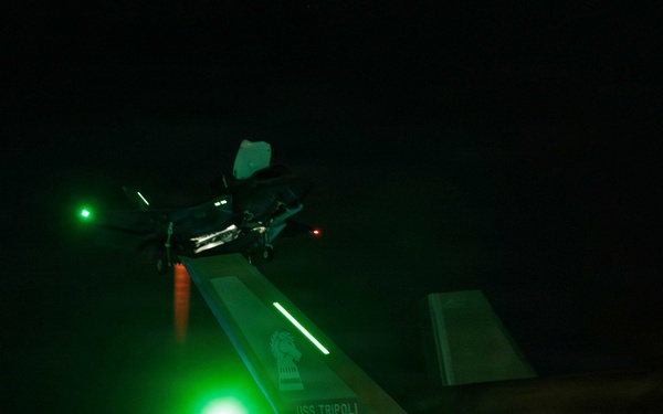 Marines conduct flight operations during Operation Epic Fury