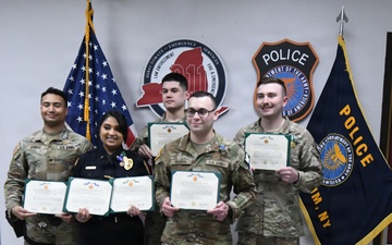 Fort Drum first responders awarded for professionalism, decisive actions on duty